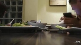 两妹子短发高颜值吃饱喝足再开干口交舔弄边后入一个妹子边舔奶头上位骑乘后入猛操