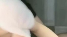 黑丝高跟美眉 你怎么内内穿反了有白的 啊啊要来啦 喜不喜欢这样猛力抽插 身材苗条细长腿被小哥大鸡吧无套狂怼 内射
