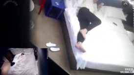 ⁸¹⛳⛳⛳ 天眼1号房 12-24 漂亮女人有一对吊钟乳 换上情趣套装跟情人盘肠大战 男人后入猛操 奶子疯狂甩动