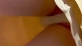 【KFC】靓女和男友逛街❤️打打闹闹满街撒狗粮长裙白内